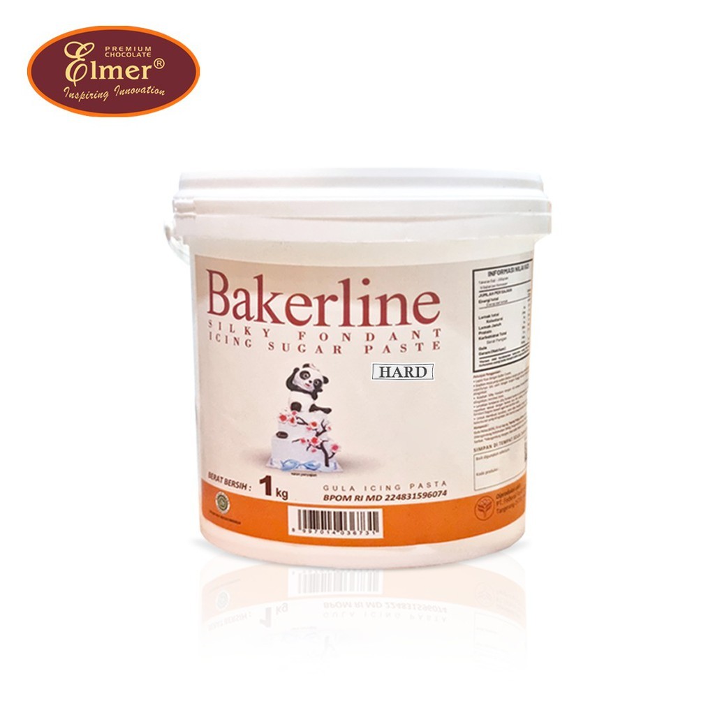 everleafco - BAKERLINE SILKY FONDANT 1kg | Fondant Cake | Bahan untuk Dekorasi Kue Ultah, Wedding & 