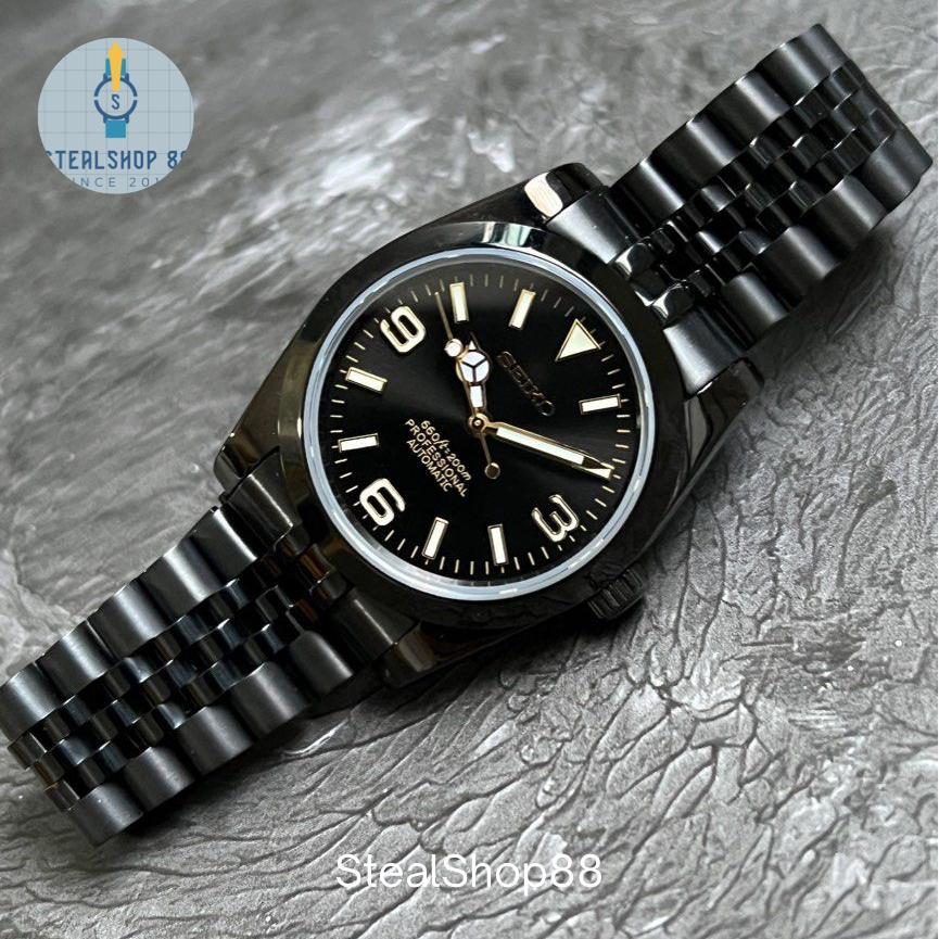 Seiko Explorer Full BlackD Edition NH35