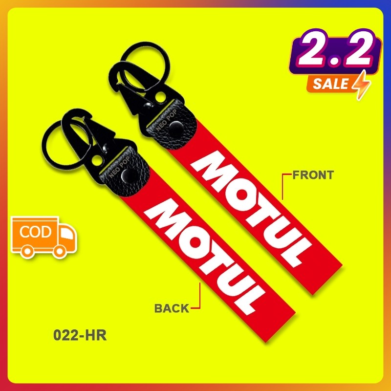 GANTUNGAN KUNCI PREMIUM MOTUL KEYCHAIN SEPEDA MOTOR MOBIL AKSESORIS KEY CHAIN MEREK OLI MESIN GARDAN