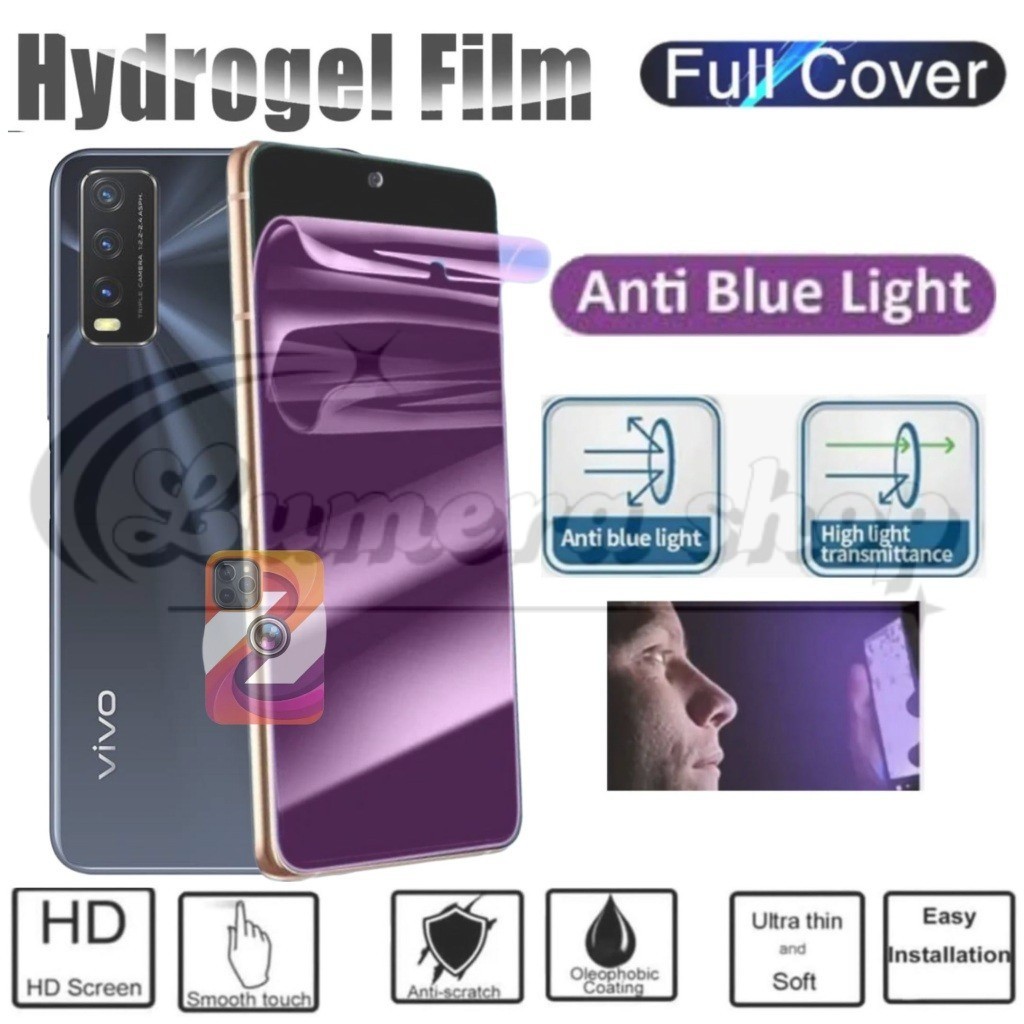 COD Vivo Y20 Y20i Y20s Y20t Y21 Y21s Y21t Y22 Y22s Anti radiasi Hydrogel jelly blue light clear peli
