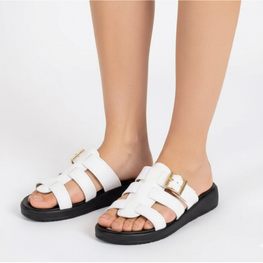 Sandal wanita wedges kekinian Sandal kondangan
