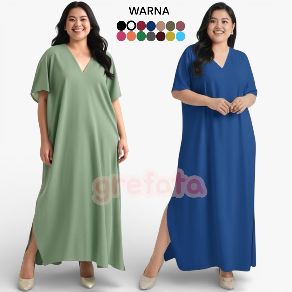 TERLARIS Long Dress Nagita Belahan Bahan Crinkle Airflow Premium / Long Square Nagita Crincle Air Fl