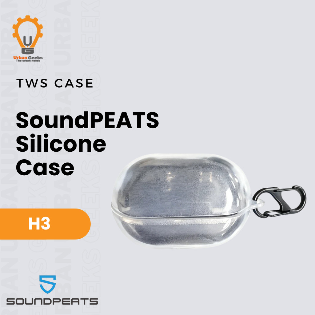 Earphone Case TPU Case Transparan Bening untuk SoundPeats H3