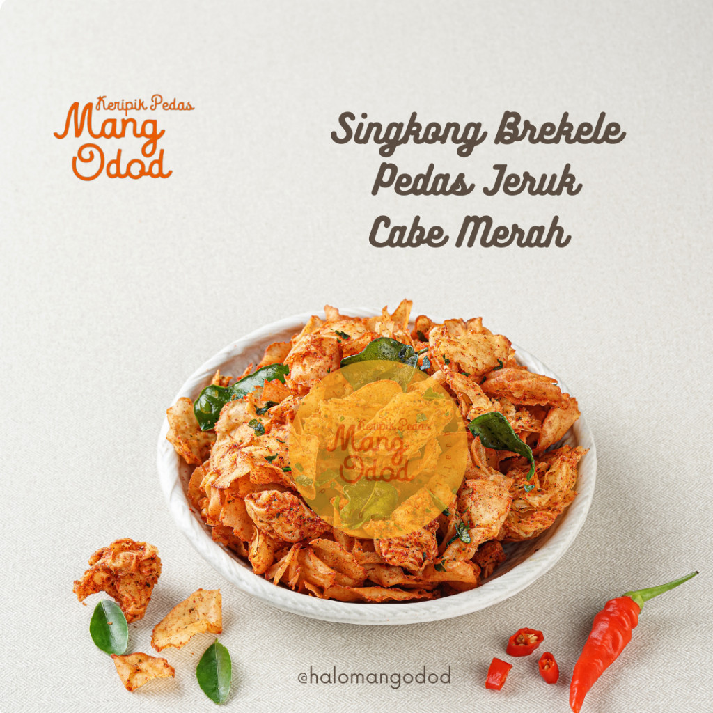 (500 g) Keripik Singkong BREKELE khas Mang Odod. Jauh Lebih Tipiss, Kecil2, Renyah, Empuk MAKANAN RI