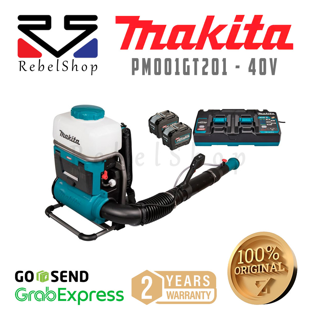 Makita Cordless Baterai Backpack Mist Blower Mesin Semprot Kabut 40V + Baterai + Charger - PM001GT20