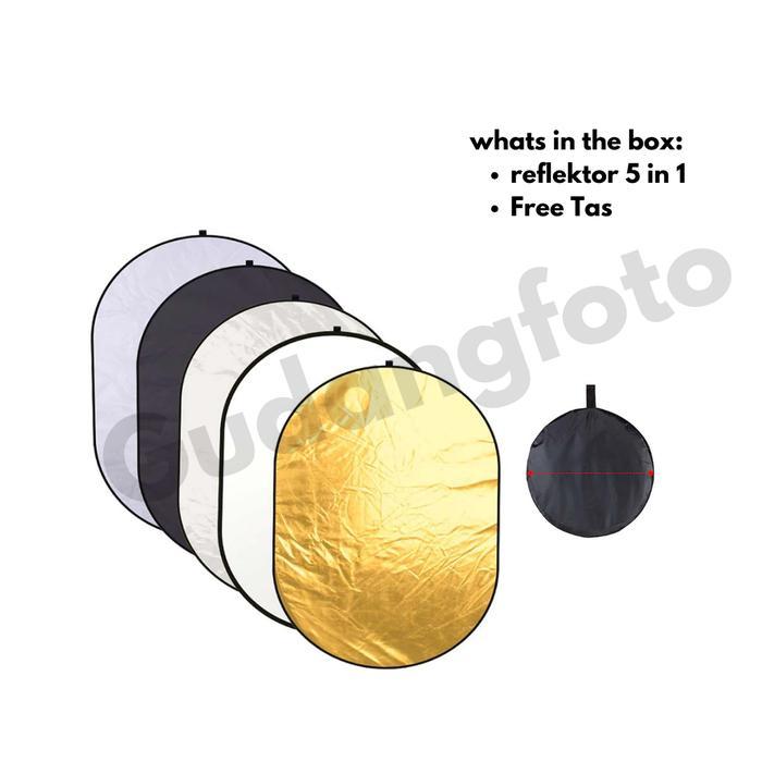 Reflector Cahaya Studio Foto 5in1 Untuk Reflektor Foto Studio - Set Reflektor