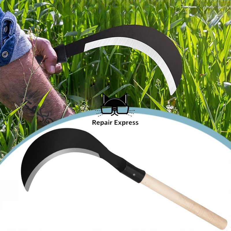 Alat Sabit Baja Ranting Pohon Rumput Arit Padi Pembelah Bambu Pemangkas Pisau Sabit Arit Baja Asli