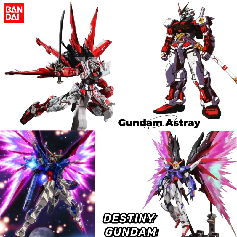 New Bandai Gundam HG 1/144 Assault Freedom Red Heresy Joint Movable Tabletop Figure Figure Ornament 