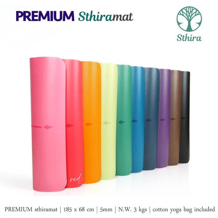 tehstore34 Personalized 10 Characters Premium Sthira Mat - Merah TERLARIS