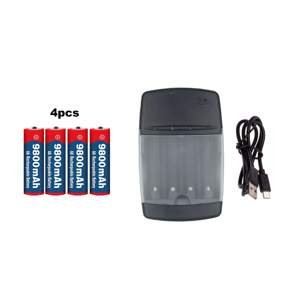 Tergacor9800mAh 1.5V aa Baterai aa rechargeable Baterai Isi Ulang Baterai Kamera Mainan 1.5V Jam bat