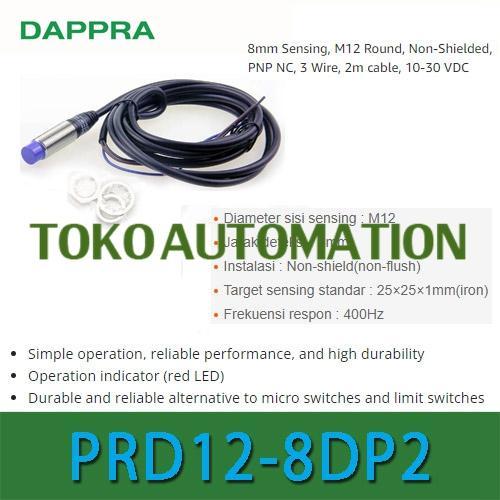 PRD12-8DP2 M12 8mm PNP NC Inductive Proximity Sensor OF22 NEW....