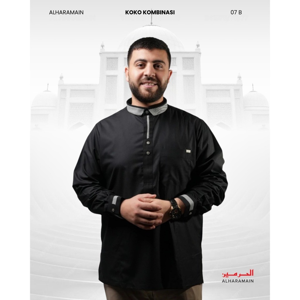 AL Haramain Koko Kombinasi Premium (07 B) | Hitam | Putih | Cream | Maroon | Navy | Biru Muda >>