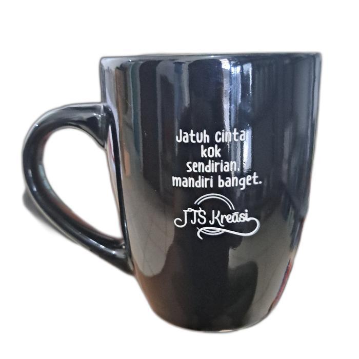 MUG/GELAS GRAFIR UKIR NAMA - CO BLACK
