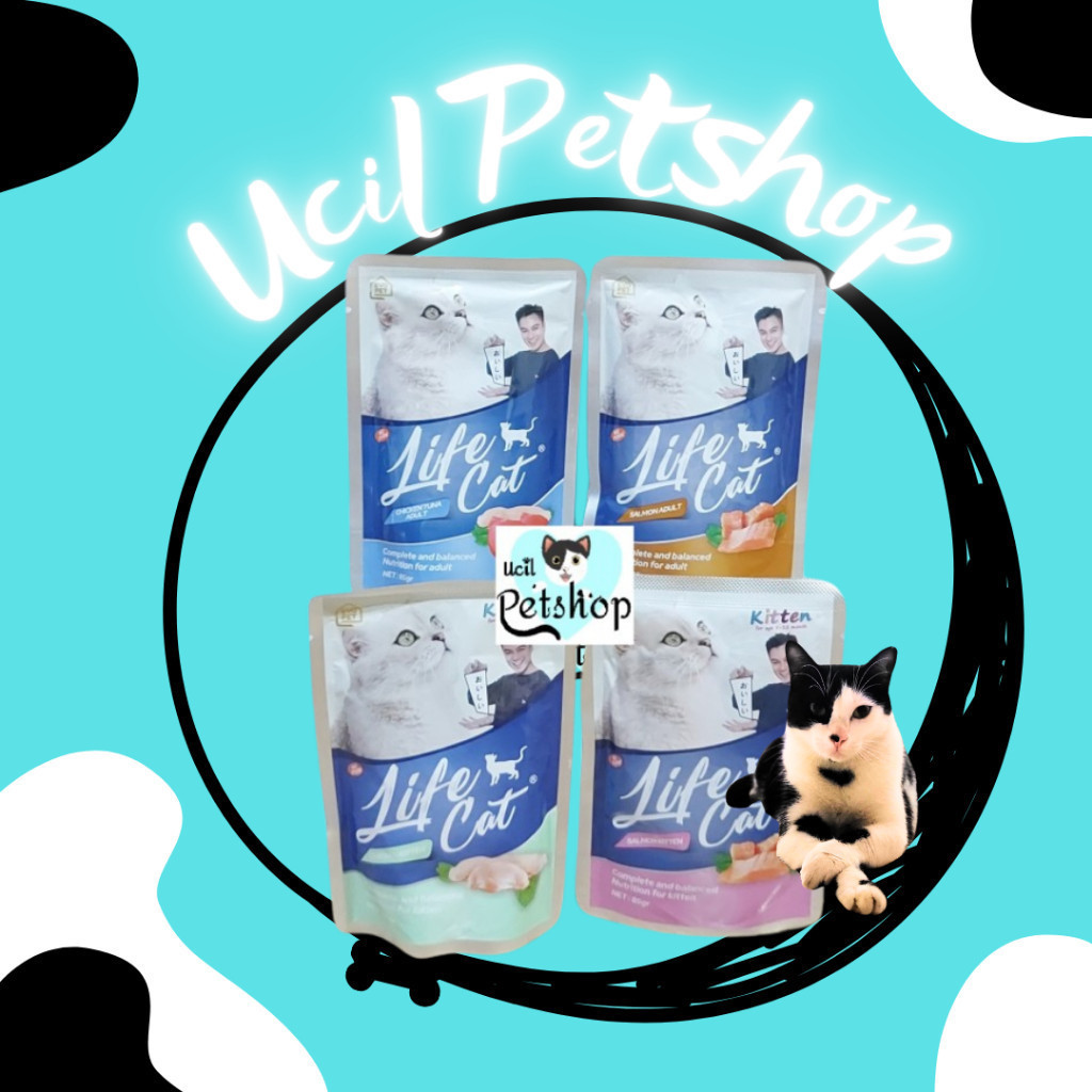 Life Cat LifeCat Pouch Makanan Kucing Wet Food Kitten & Adult 85gr