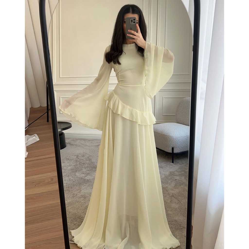 SHD_SHOP Arabella Dress Pesta Model Melayu simpel Elegan Terbaru