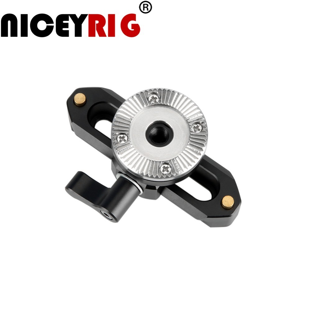 NICEYRIG NATO Rail 1/4" Screw Clamp ARRI Rosette Mount M6 Screw NATO Quick Release Clamp DSLR Camera