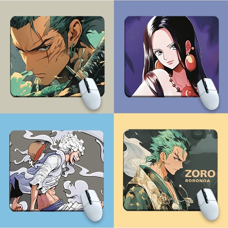 Karpet Mouse One Piece  roronoa zoro  Bawa-Bawa Cetak HD 26×20,8cm 3mm - Anti-Slip Pelindung Pergela