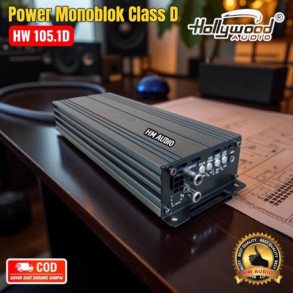 Power Monoblok Class D Hollywood HW 105.1D