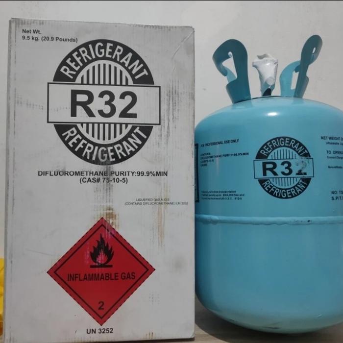 Freon R32 REFRIGENT freon ac R 32 Full 1 can 9.5 Kg segel