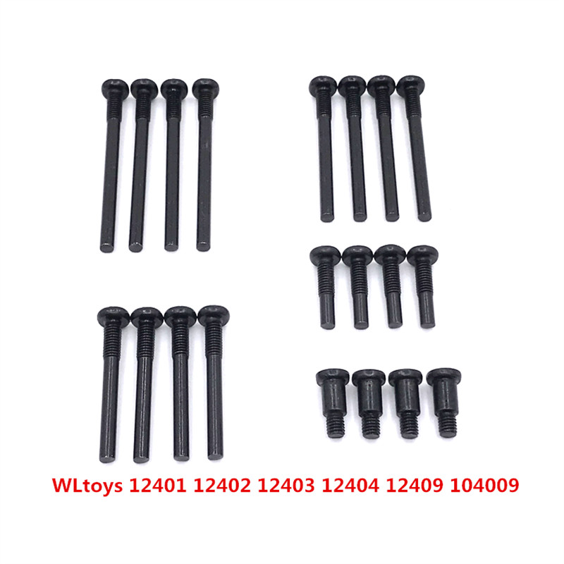 Upgrade Mofication Screw For WLtoys 1/10 104009 1/12 12401 12402 12403 12404 12409 RC Car Parts