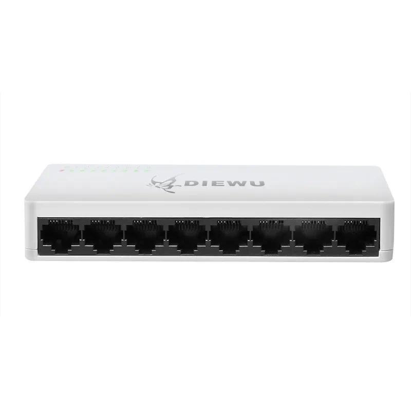 Mini Network Switch 8 Ports 100Mbps Fast Ethernet Switch RJ45 LAN Hub M Full Half duplex AC Prower S