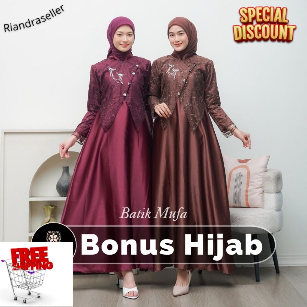 DRESS SAHARA DRESS LEBARAN TERBARU GAMIS LEBARAN GAMIS KONDANGAN GAMIS Hijab Segi empat Kebaya moder