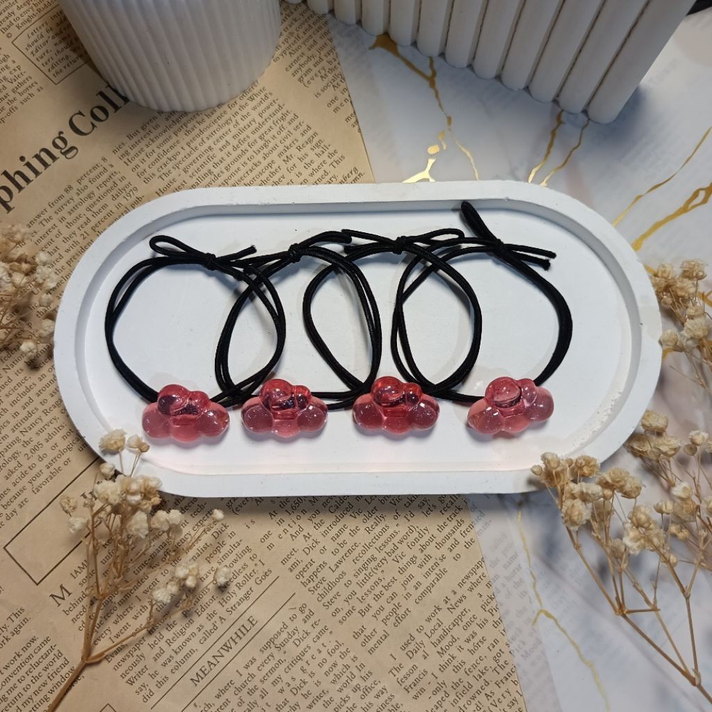 ikat rambut korea / tali rambut murah tali rambut korea