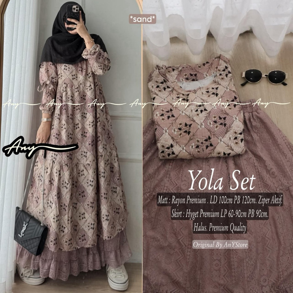 ada grup reselller tanyakan ke admin er elrumi = NO CANCEL• Yola Set  Any• Setelan Rok Midi Kekinian