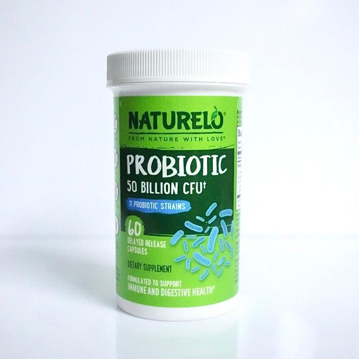 Naturelo Probiotic 50 Billion 11 probiotic strains, 60 Delayed Release Capsules ORI 100% ORI USA
