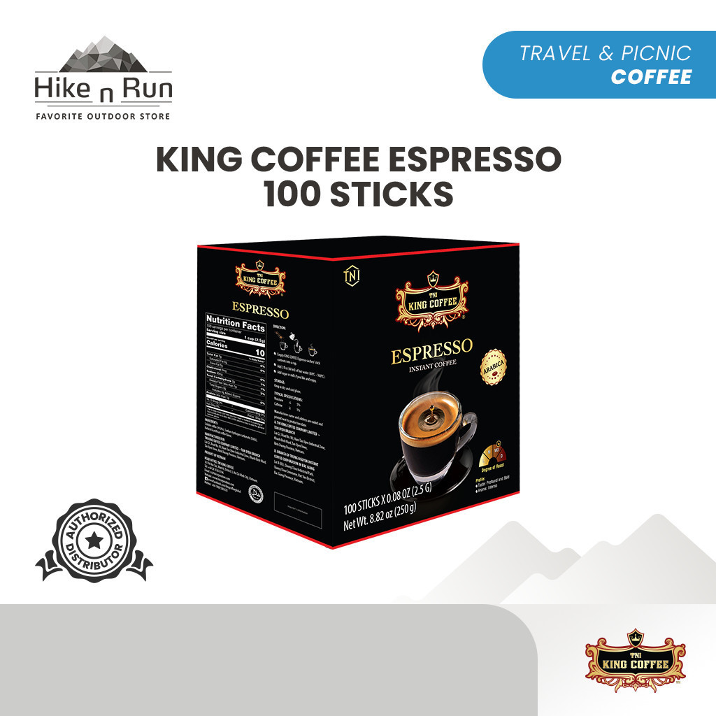 King Coffee Espresso Import 100 Sachet - Kopi Espresso  Instan Vietnam Tanpa Gula