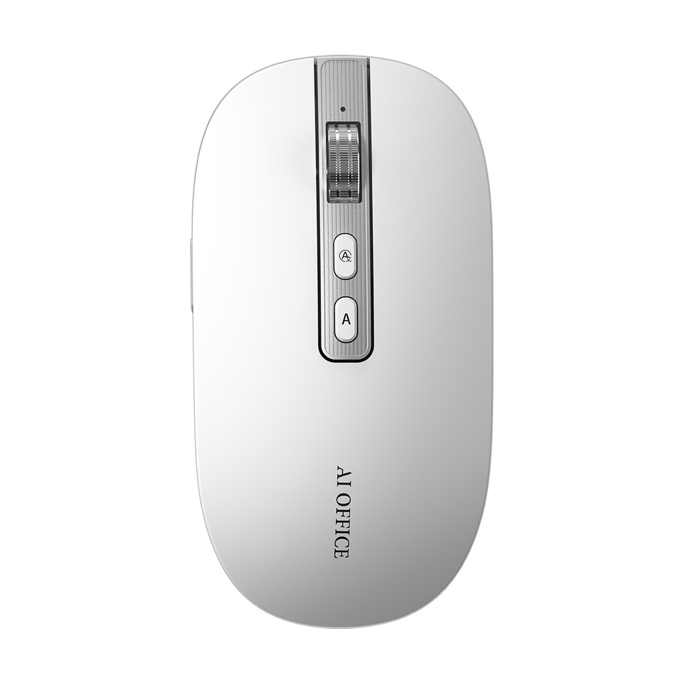 AI Mouse Rechargeable Wireless Mouse USB 24GBluetooth 1600 DPI Backlit with AI PPT AI Deepseek ChatG