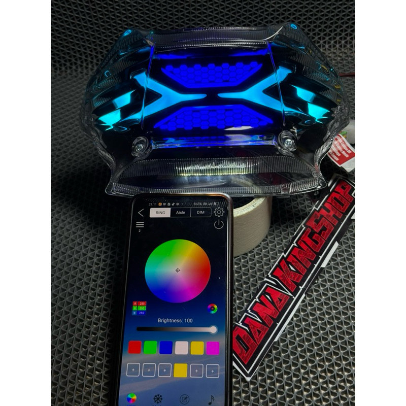 LAMPU BELAKANG STOPLAMP MIO SPORTY MIO SMILE MODIF LAZY RGB APK HP