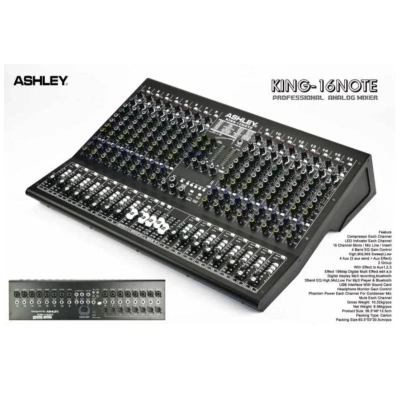 Mixer ASHLEY KING 16 NOTE / KING16 NOTE ORIGINAL 16 CHANNEL