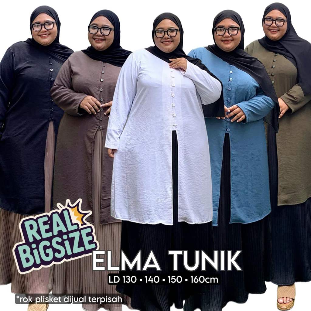 Zeba | Elma Tunik Super Jumbo LD130 LD140 LD150 LD160 Crinkle CEY Premium Halus Adem BB 80 - 160 kg