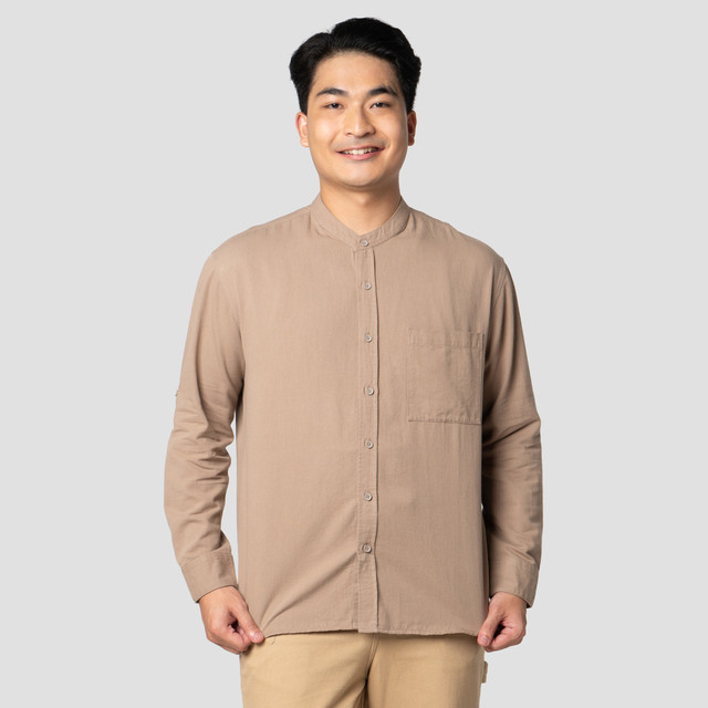 Nevada Twill - Roll Up Kemeja Koko Pria 123350302