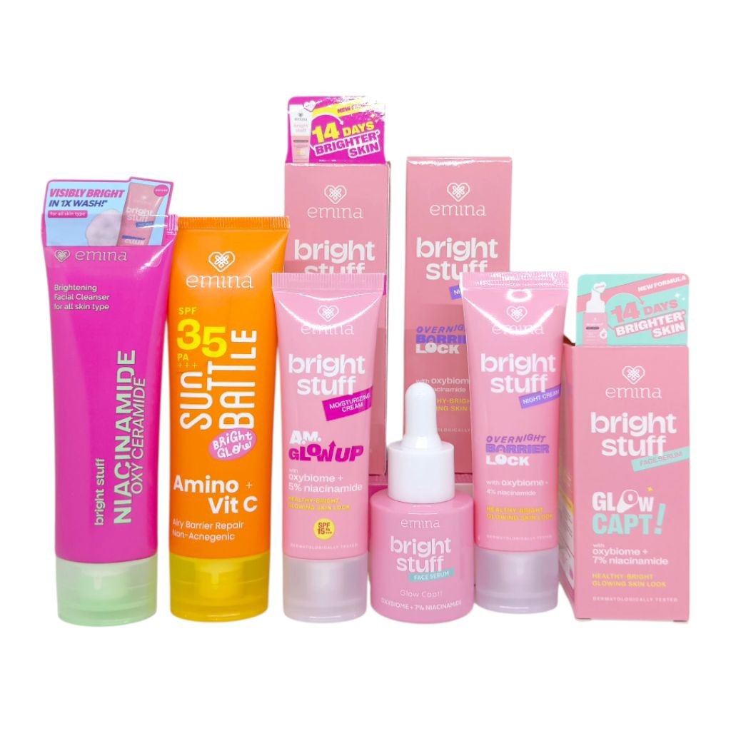 Paket Skincare Emina Bright Stuff 5 in 1/Paket Skincare Remaja