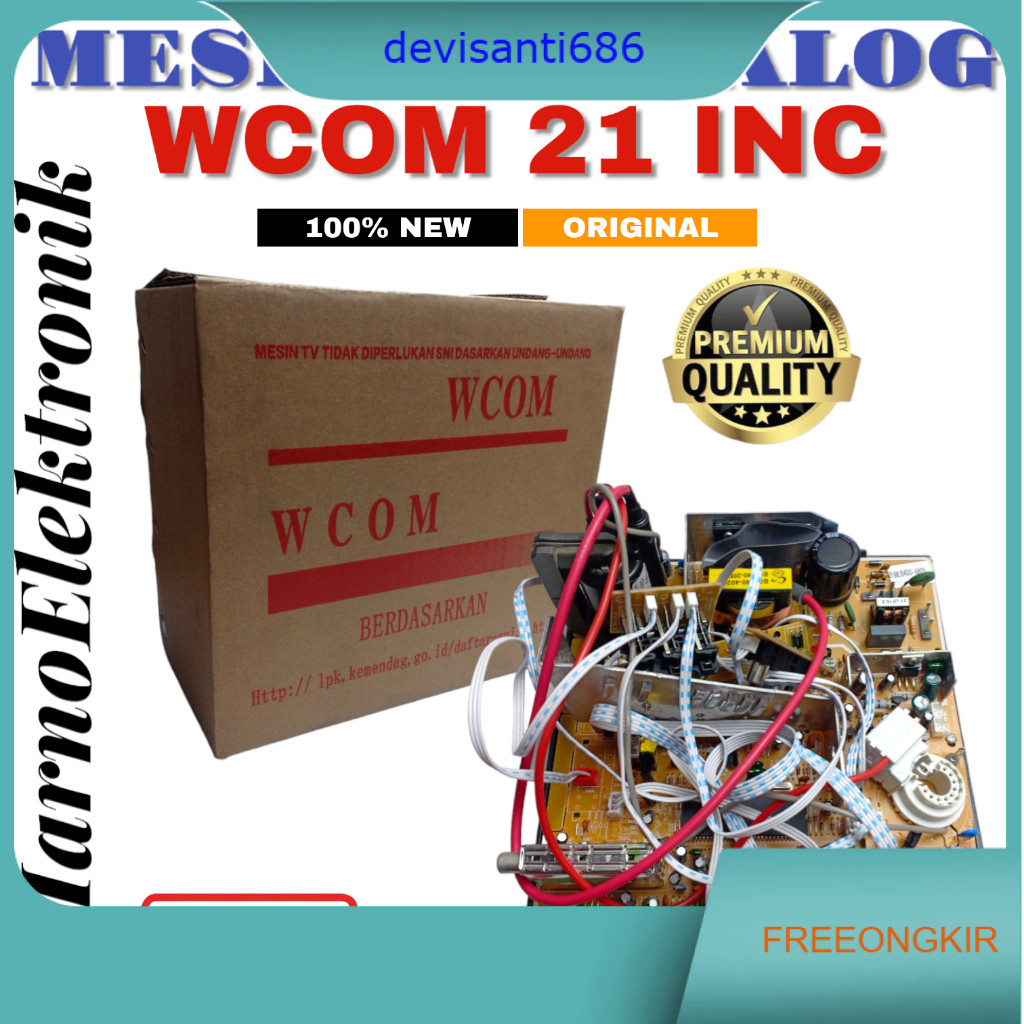 MESIN TV TABUNG CHINA ANALOG WCOM 21 INCH ANALOG 21 INC IN ORIGINAL