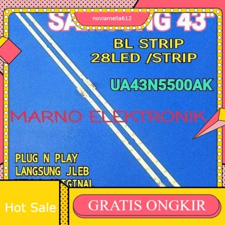 LAMPU BL BACKLIGHT LED TV SAMSUNG 43IN UA43N5500AK UA 43N5500 AK UA43N5500 AK