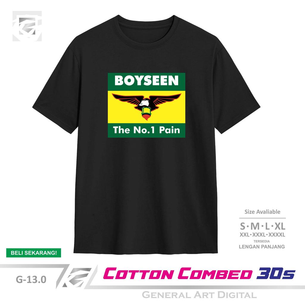 Baju Kaos Plesetan Brand Boyseen T-Shirt Pria Wanita Kaos Plesetan Keren