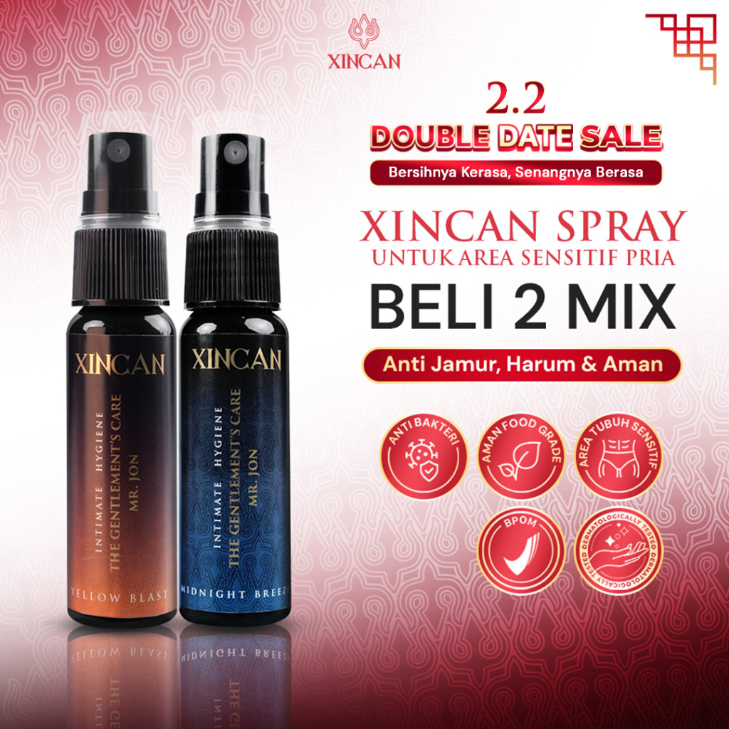Xincan Spray Dapat 2 Perlindungan Anti Bacterial Perawatan Tubuh Pria