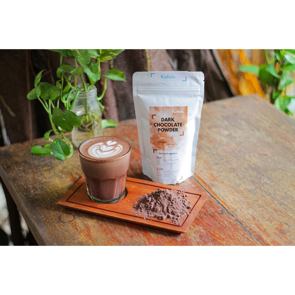 Kafein Dark Chocolate Powder Bubuk Minuman Latte
