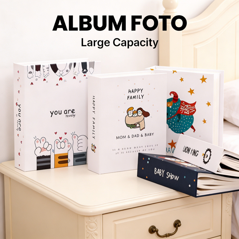 Buku ALBUM FOTO 3 inci Murah BESAR Laminating Foto ISI 200 PCS Collection ALBUM FOTO Foto Album