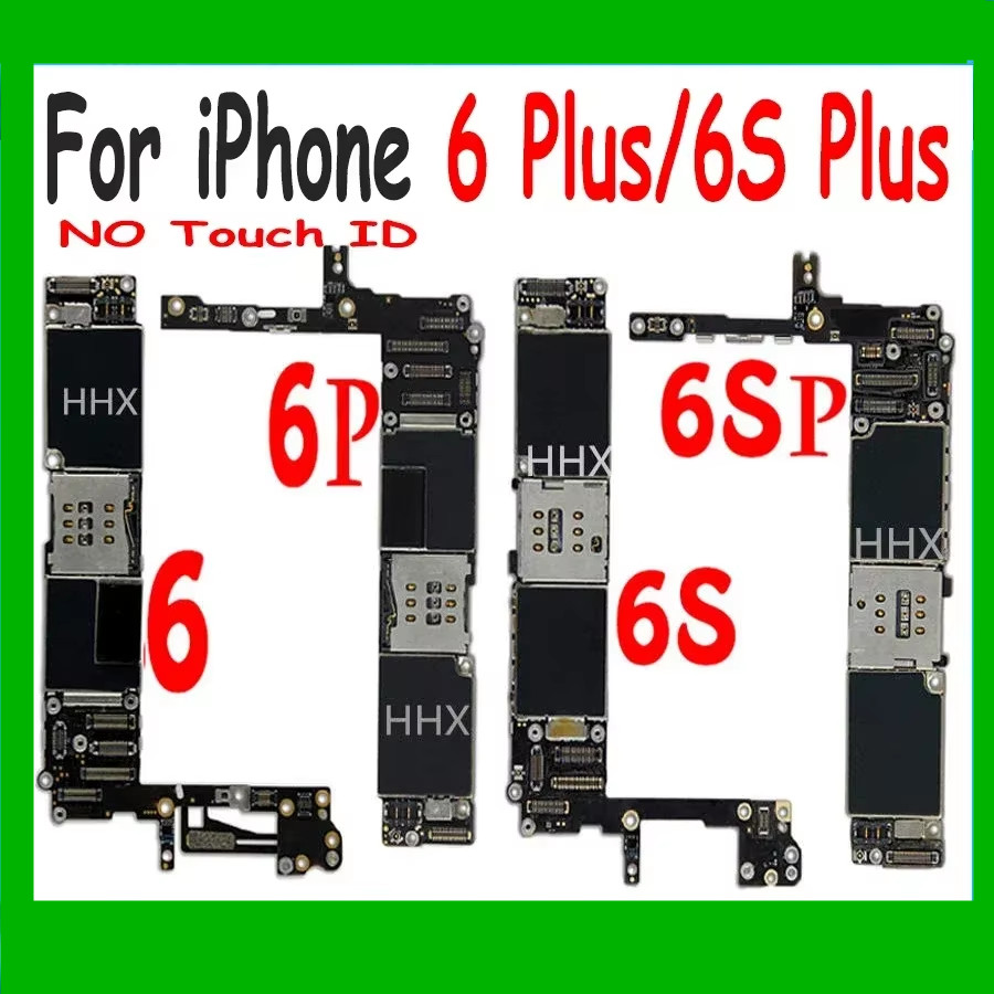 100% Original MainBoard For iPhone 6S Plus / 6 Plus / 6 / 6S Unlocked Motherboard 32GB 64GB 128GB Lo