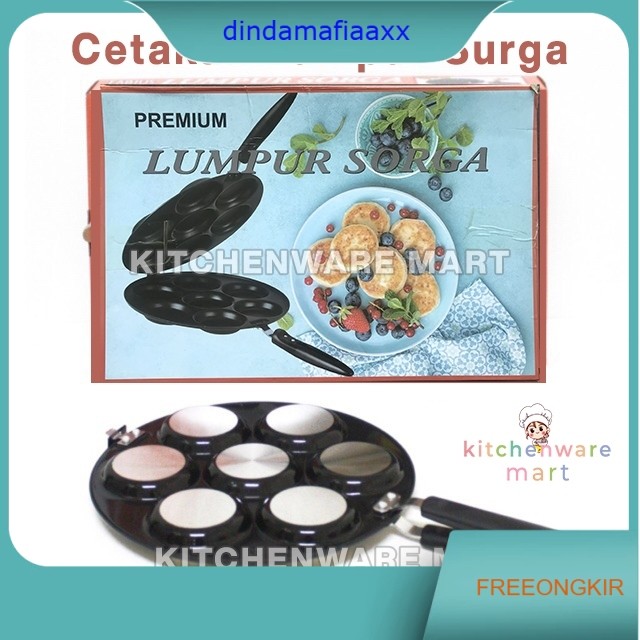 Cetakan kue lumpur surga - apem bakar - Cake Mold Sanoya 27 cm - Double Side Mold
