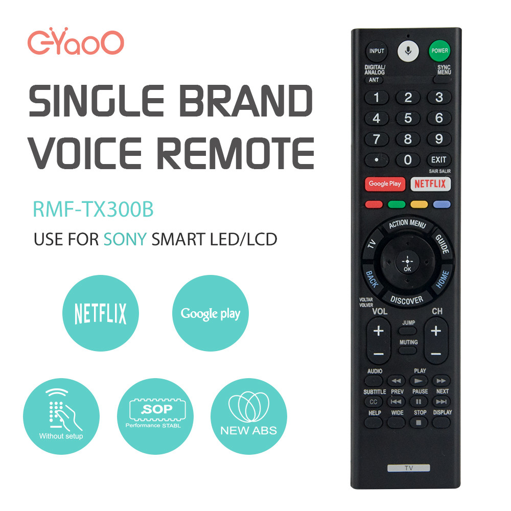 RMF-TX300B Voice Remote Control Replacement For Sony 4K Ultra HD Smart LED TV XBR-43X800E KDL-50W850