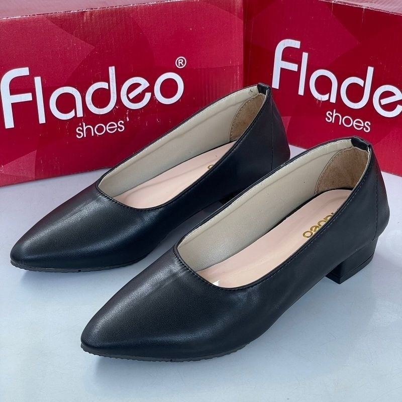 Sepatu Wanita Kerja Terbaru FLD L01 Grade Ori Heels 3cm Berkualitas