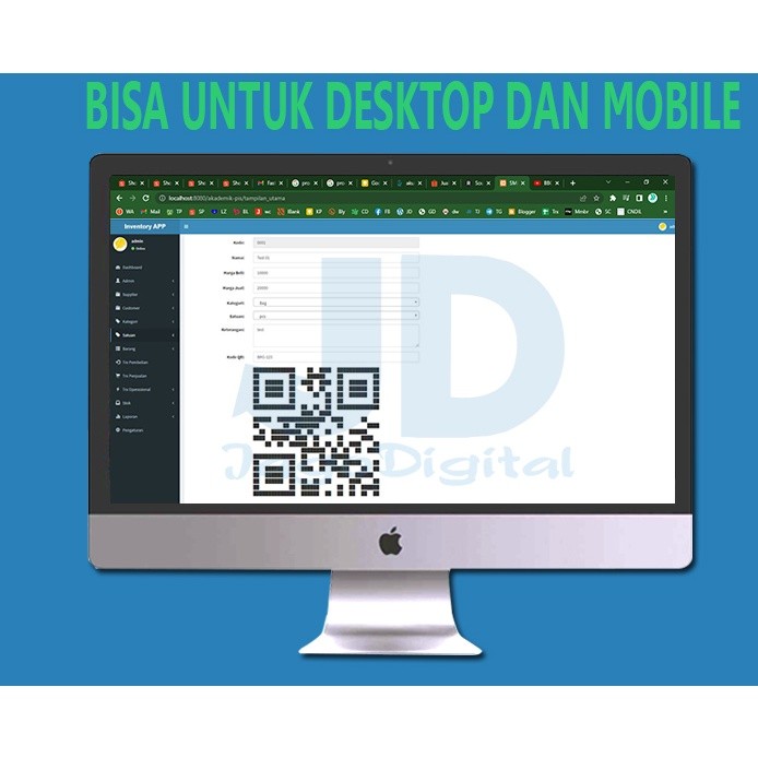 Aplikasi Inventory support dengan QR Code Berbasis Web