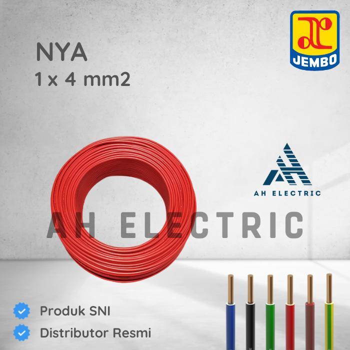 Kabel Tunggal NYA 4 mm Jembo roll @100m / NYA 4mm NYA 1x4 mm NYA 1x4mm