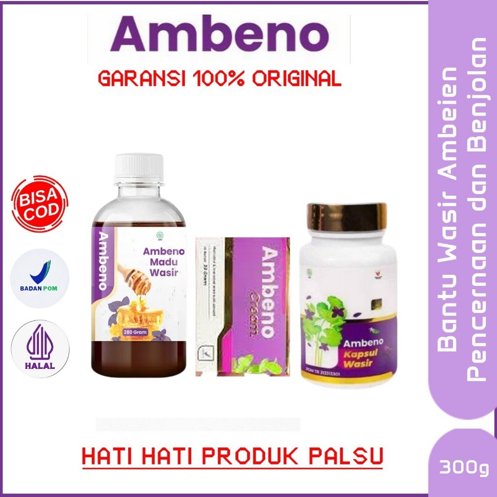 Ambeno - Madu, Kapsul,  Salep Ambeno  Membantu Penyembuhan  Ambeyen dan Wasir