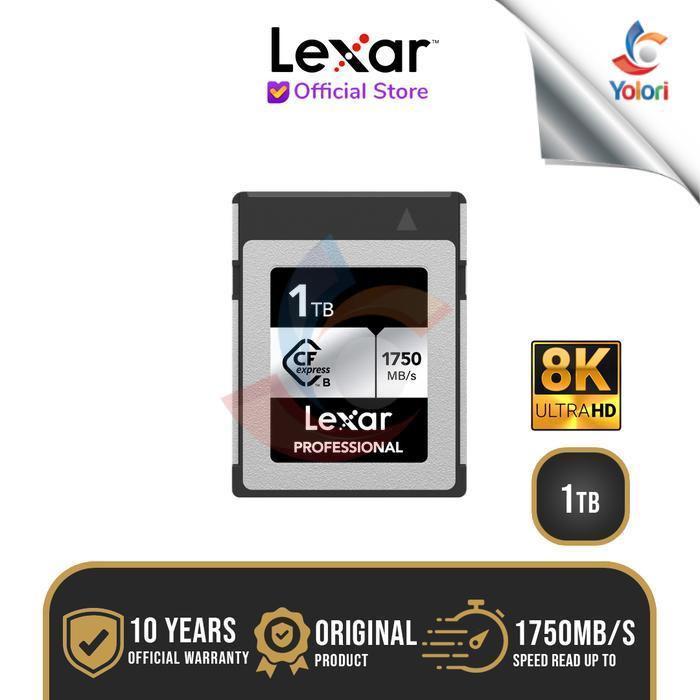Lexar Professional CFexpress Type-B card Silver Series - 1TB 8K - GARANSI RESMI